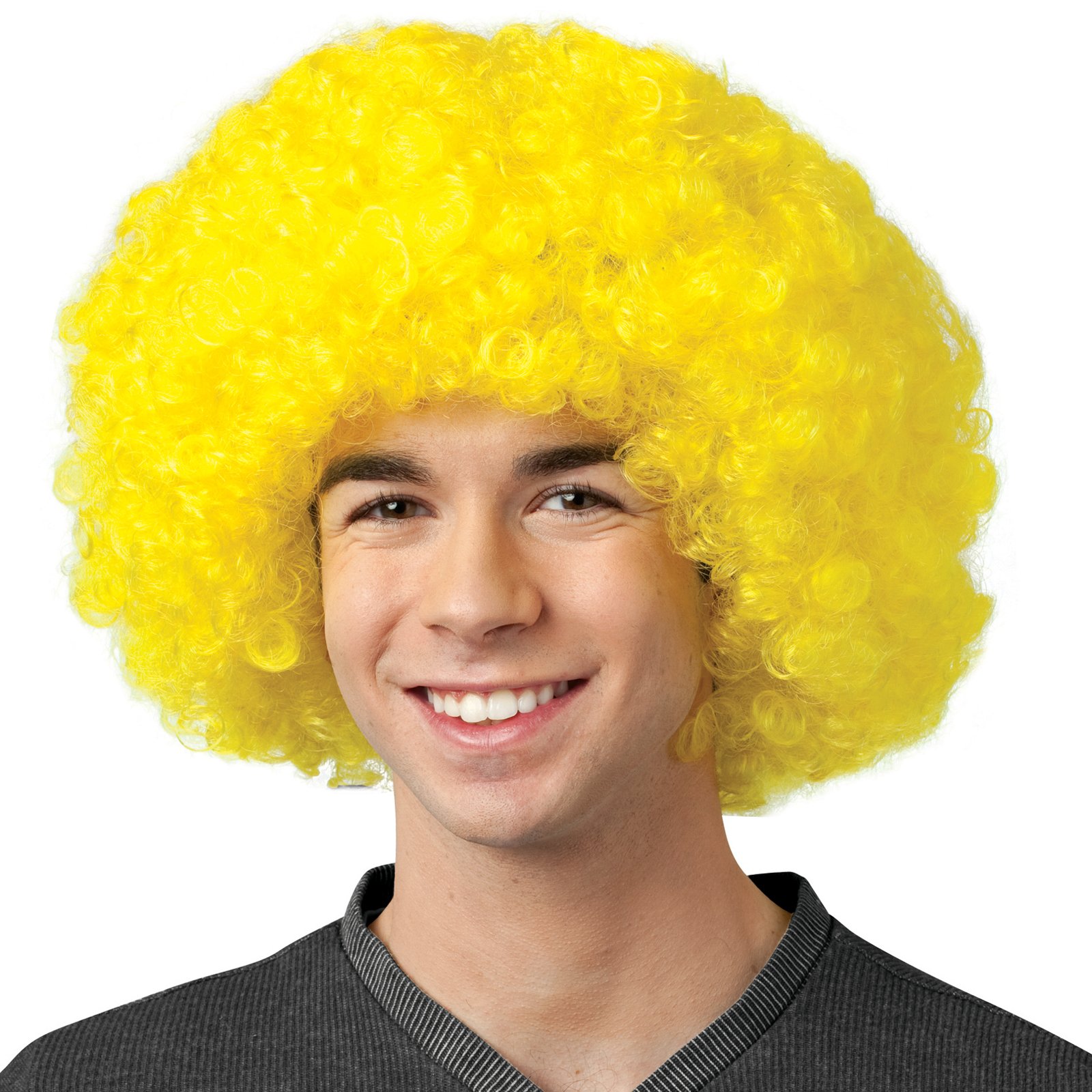 Crayola - Yellow Afro Adult Wig