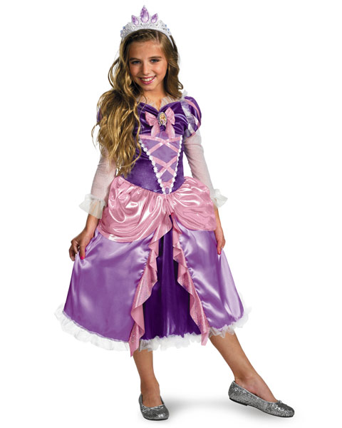 Deluxe Shimmer Disneys Tangled Rapunzel Girls Costume