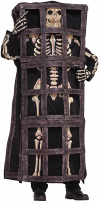 Skeleton in Cage Adult Costume