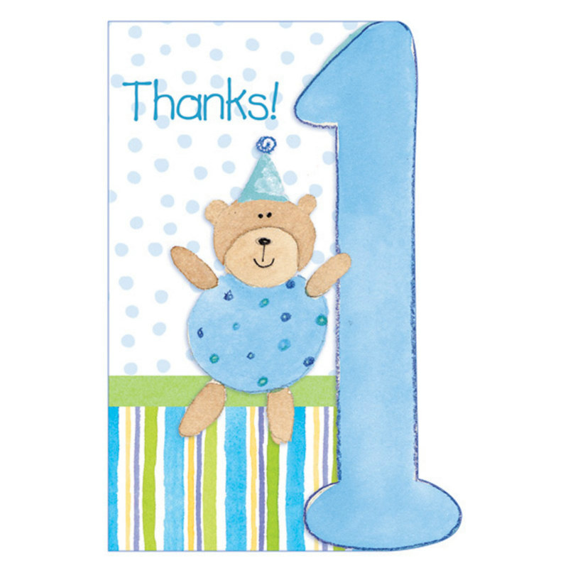 The Big 1 - Boy Thank You Cards (8 count)