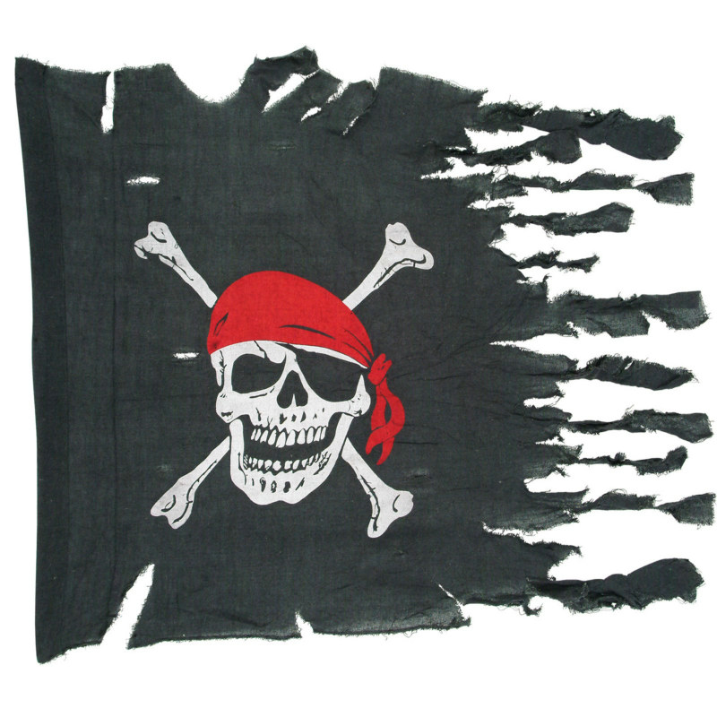 Weathered Pirate Flag [party Themes Party Supply] In Stock About Costume Shop