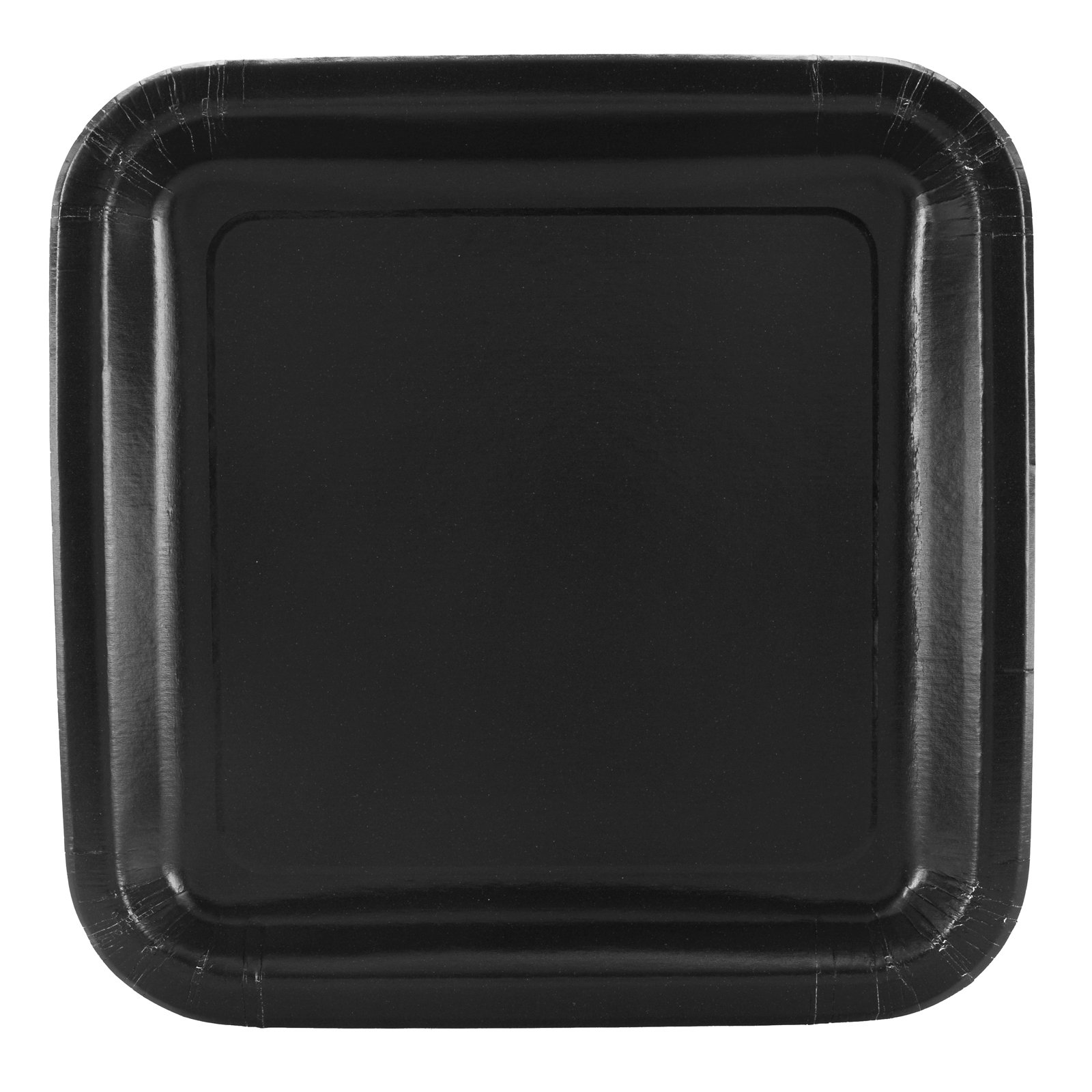 Black Square Dinner Plates (12 count)