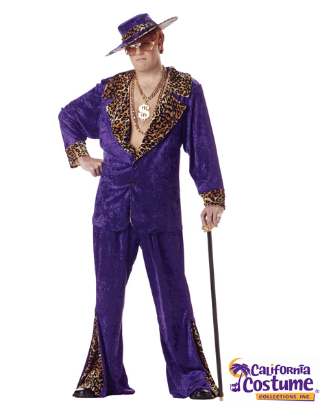 Plus Size Pimp Crushed Includes Hat Costume Adult - In : About Costume Shop