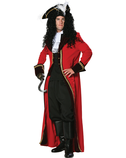 Mens Plus Size Ultimate Captain Hook Costume - In Stock : About Costume Shop